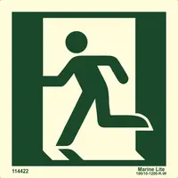 Running Man Symbol Emergency Exit on the Left 114422 MES002
334422