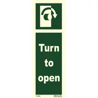 Turn To Open Clockwise 114489 MES007 334489 impa