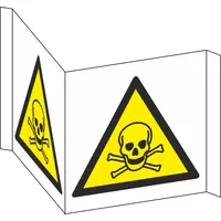 Warning: Toxic Material (Panoramic Warning Sign)