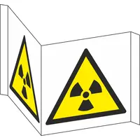 Warning: Radioactive Hazard (Panoramic Warning Sign)