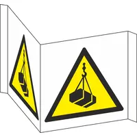Warning: Overhead Load (Panoramic Warning Sign) 12-37206