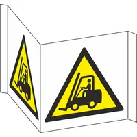 Warning: Industrial Vehicle (Panoramic Warning Sign) 12-37207