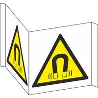 Warning: Magnetic Field (Panoramic Warning Sign) 12-37214