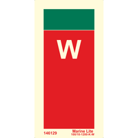 Supplementary Sign identifying extinguishing media: Water 146129
336129