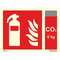 Fire Extinguisher + CO2 6kg 146453