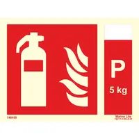 Fire Extinguisher + Powder 5kg 146459 336459