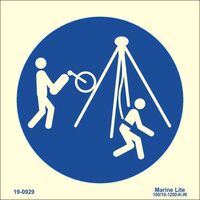 Tripod Storage Location 19-0929
mandatory action sign