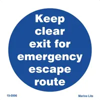 Keep Clear Exit for Emergency Escape Route 19-0996
Ensure safety with clear exit routes for emergencies. Discover essential tips and guidelines to keep escape paths unobstructed and accessible at all times.