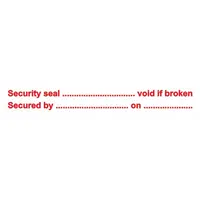 Highly Destructible Security seal void if broken 212700
332700