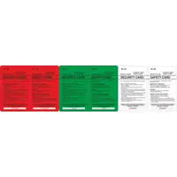Security badges 23-0002 Green 23-0009 Red 230010 White