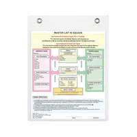 Set of Sleeves for Muster List & Station Bill 23-0523 23-0524