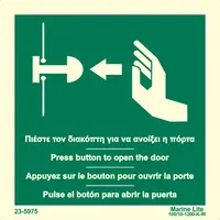 Press Button To Open The Door EN/GR 23-5975