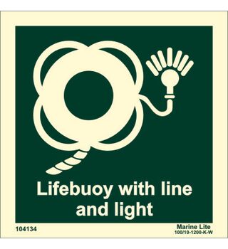Lifebuoy With Line And Light 104134 LSS008 334134