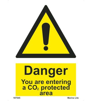 Danger you are entering a CO2 protected area 187545 337545