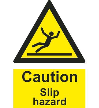 Caution slip hazard 187572