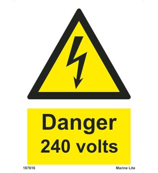 Danger 240 Volts 187616