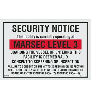 Security Notice Marsec Level 3 23-0110(3)