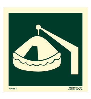 Davit launched liferaft w/out text 104053 LSS004 334053