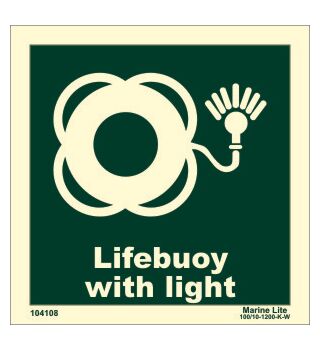 Lifebuoy with light 104108 LSS007 334108
