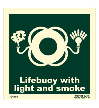Lifebuoy with light & smoke 104109 LSS008 334109