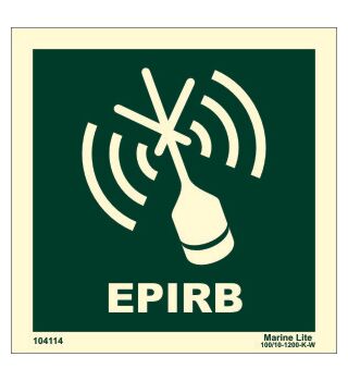 EPIRB 104114 LSS017 Safety Sign