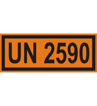 UN 2590 Class 9 White Asbestos Panel 17-0013
