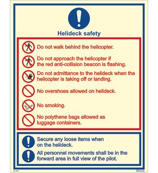 Helideck Safety Card 23-1447