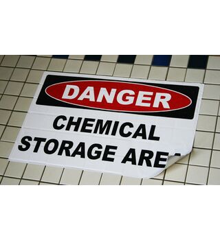 Danger Chemical Storage Area