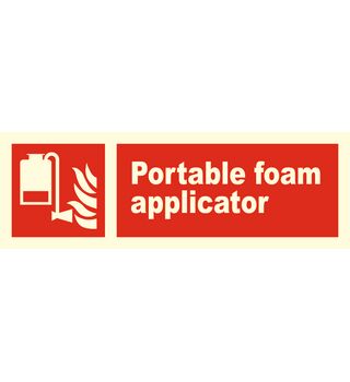 Supplementary Sign : Portable foam applicator 146170