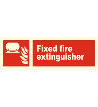 Supplementary Sign : Fixed fire extinguisher 146172
