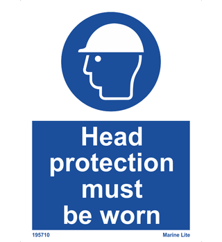 Head Protection Must Be Worn 195710 335710