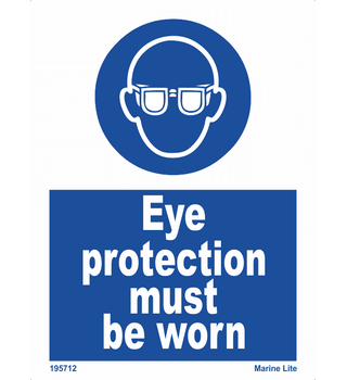 Eye Protection Must Be Worn 195712 335712