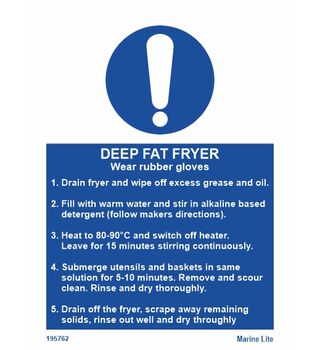 Deep Fat Fryer "Wear rubber gloves" 195762