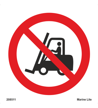 No Access For Fork Lift 208511 PSS006