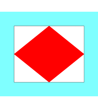 Alphabetical Flag F "FOXTROT" 37-1516