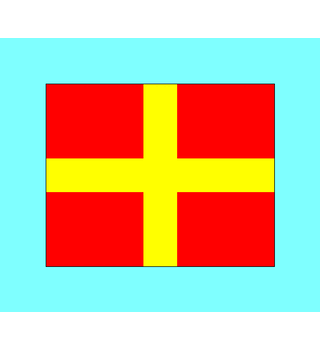 Alphabetical Flag R "ROMEO" 37-1528