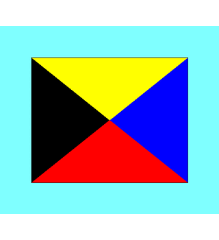 Alphabetical Flag Z "ZULU" 37-1536