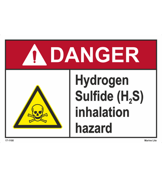 Danger Hydrogen Sulfide (H2S)  Inhal.Hazard 17-1100