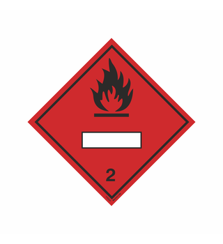 Class 2.1, Flammable Gas With Panel For UN Number 172231 332231