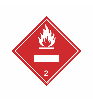 Class 2.1, Flammable Gas With Panel For UN Number 172231 332231