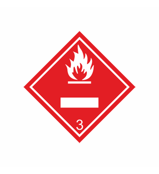 Class 3, Flammable liquid With panel for UN number 172232 332232