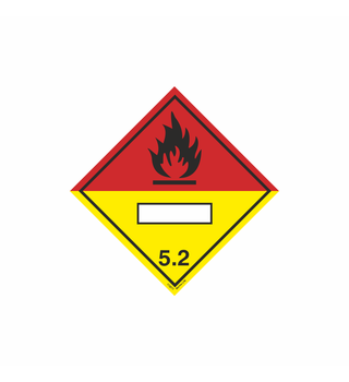 Class 5.2, Organic peroxide With panel for UN number 172277 332277