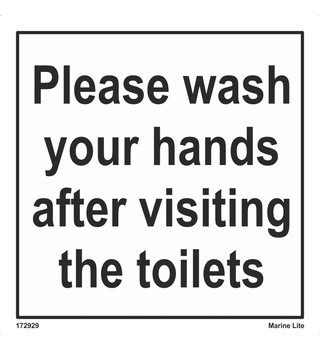 Please Wash Your Hands After Visiting Toilet 172929 332929