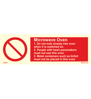 Safety Instructions - Microwave Oven 178618