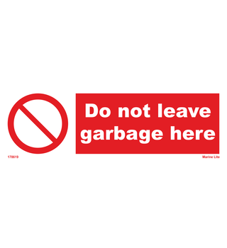 Do Not Leave Garbage Here 178619