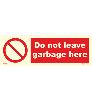 Do Not Leave Garbage Here 178619