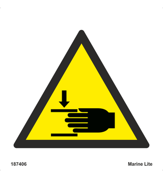 Warning Crushing Οf Ηands 187406 WSS024