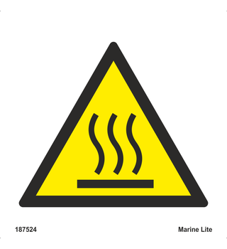 Warning Hot Surface 187524 WSS017