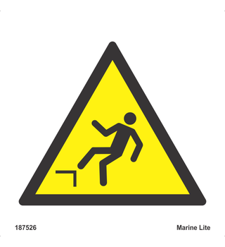 Warning Drop Hazard 187526 WSS008