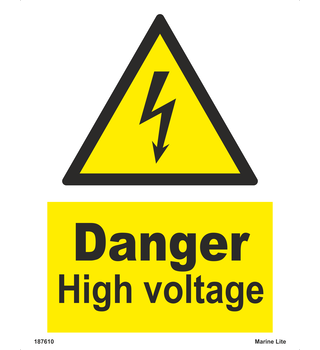 Danger high voltage 187610